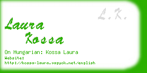 laura kossa business card